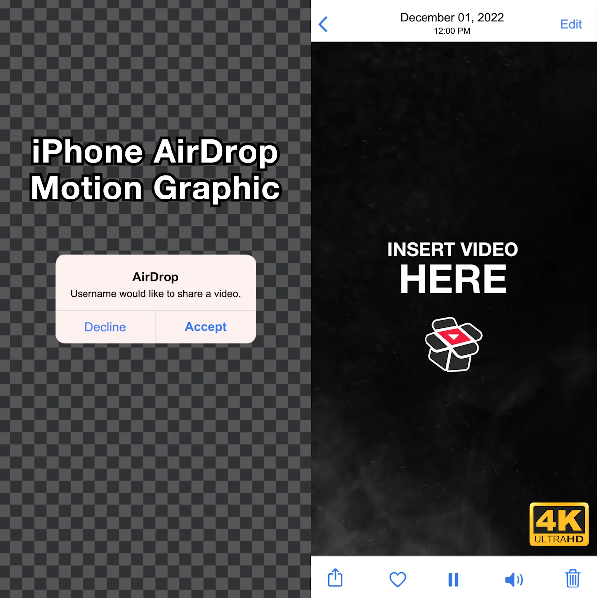 iPhone AirDrop Animation Template - Image 2